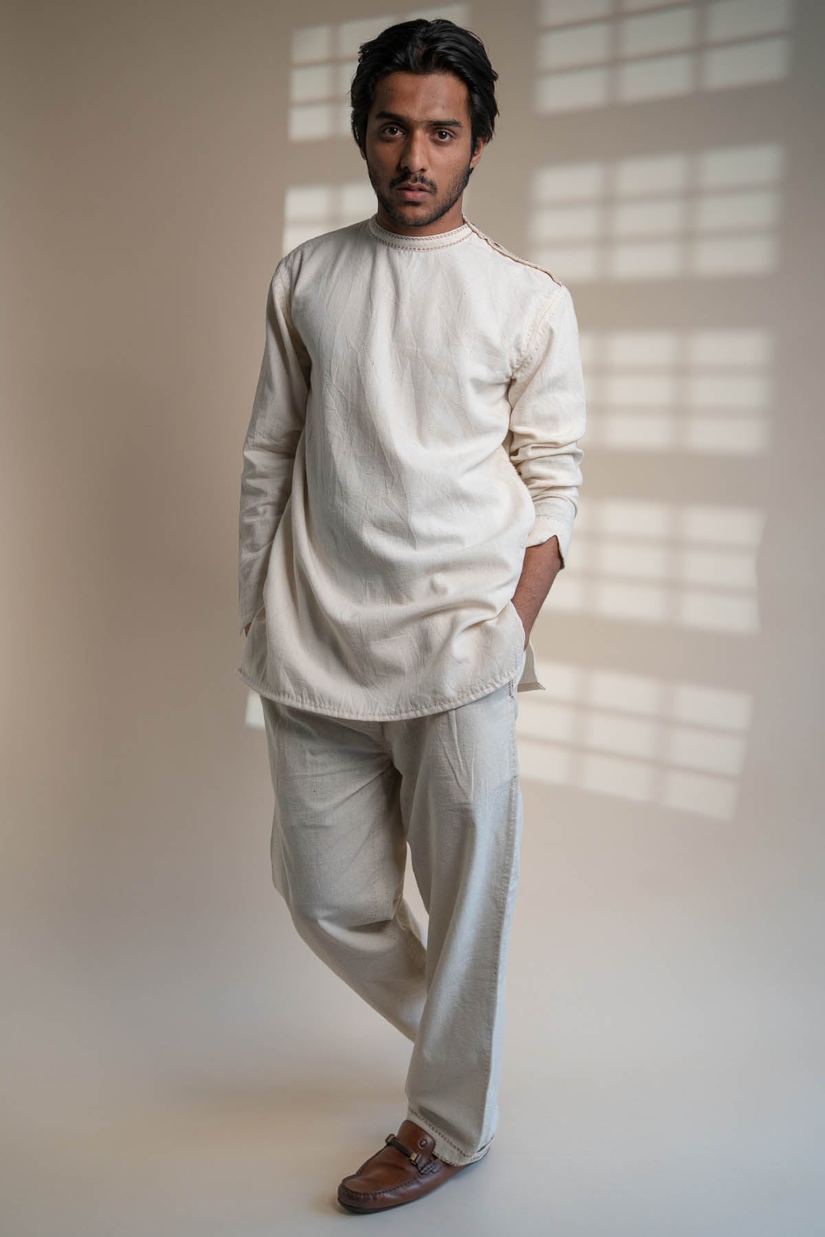 Buy Designer Shoulder Placket Shirt By Lafaani